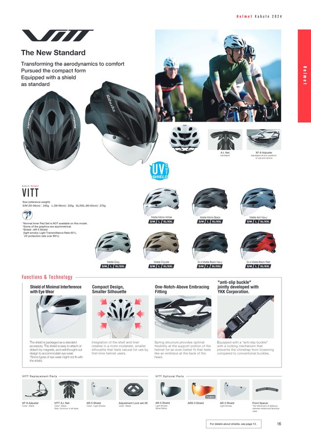 KABUTO Bicycle Helmet & Gear 2024